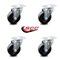 Service Caster Avantco 17819301 Swivel Caster Replacement Set AVA-SCC-20S414-HRS-TP2-4 - alternate 2